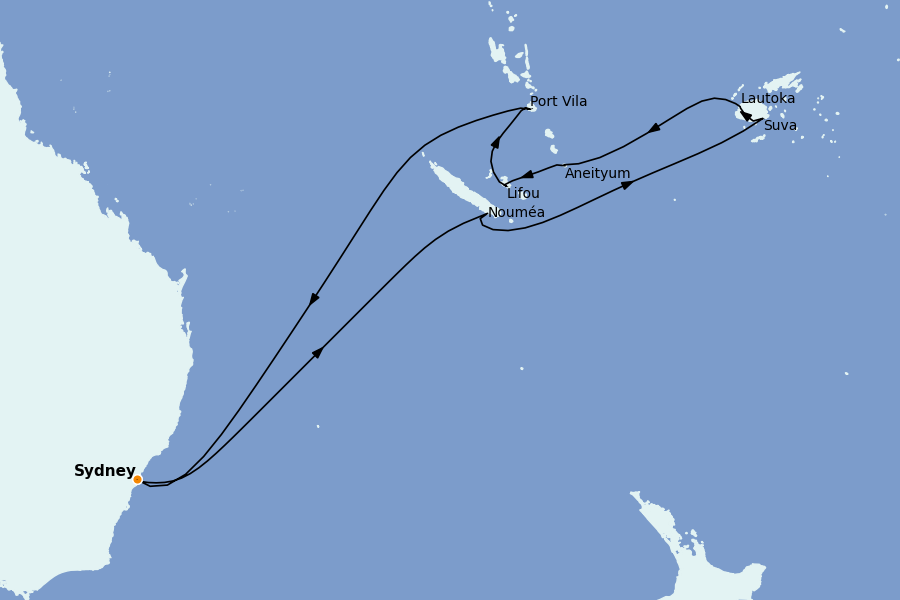 Itinerario del crucero Tahití, Bora Bora, Cook Islands 14 días a bordo del Celebrity Edge