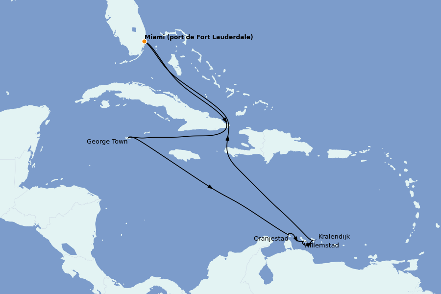 Itinerario del crucero Caribe del Este 9 días a bordo del Celebrity Reflection