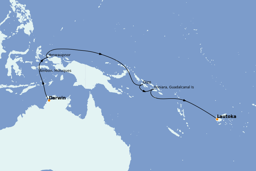Itinéraire de la croisière Thaïlande, (Bali) Indonésie, Malaisie, Singapour, Vietnam, Birmanie, Philippines 22 jours à bord du Seabourn Pursuit
