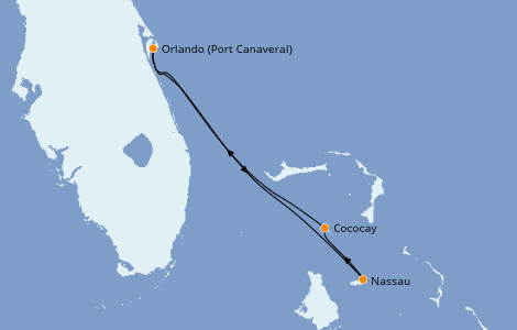 Itinerario del crucero Caribe del Este 3 días a bordo del Independence of the Seas