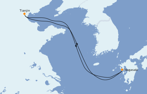 Itinerario del crucero Asia 4 días a bordo del Spectrum of the Seas
