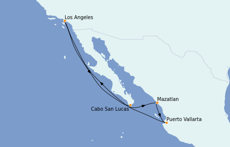 Itinerario del crucero Riviera Mexicana 7 días a bordo del Navigator of the Seas