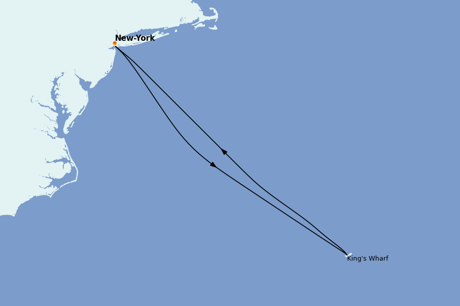 Itinerario del crucero Bahamas 5 días a bordo del Norwegian Luna