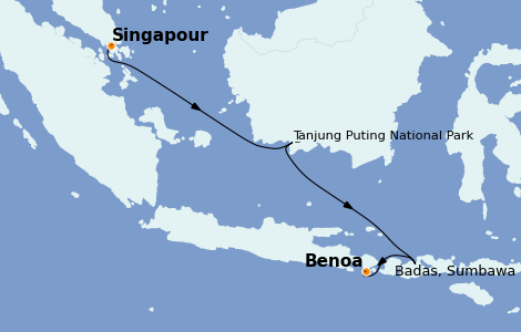 Itinerario del crucero Asia 9 días a bordo del Le Laperouse