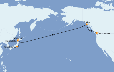 Itinerario del crucero Trasatlántico y Grande Viaje 2022 16 días a bordo del Celebrity Solstice