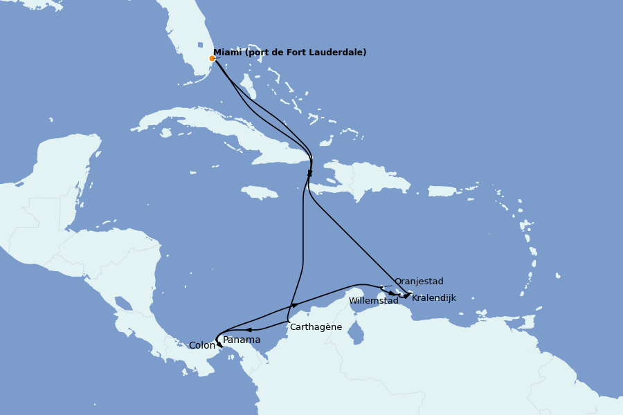 Itinerario del crucero Caribe del Este (Antillas) 11 días a bordo del Celebrity Ascent