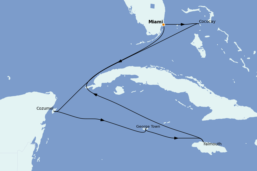 Itinerario del crucero Caribe del Este (Antillas) 7 días a bordo del Celebrity Beyond