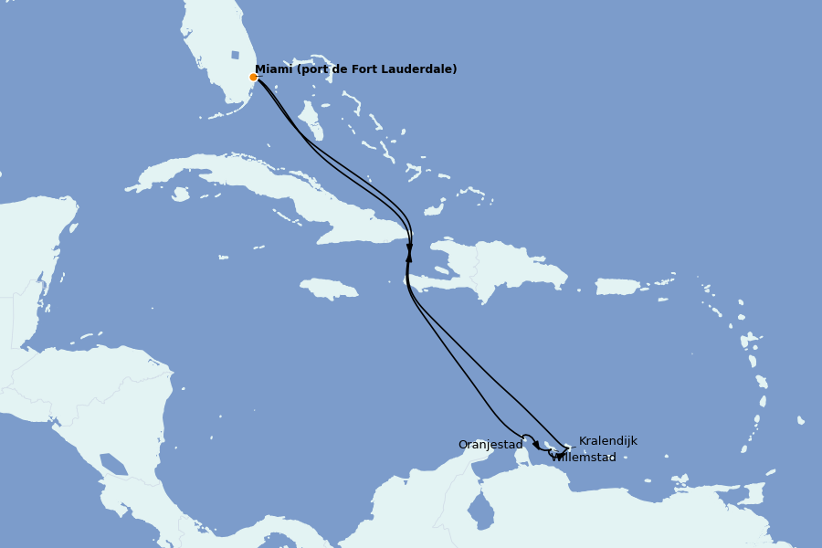 Itinerario del crucero Caribe del Este 8 días a bordo del Celebrity Reflection