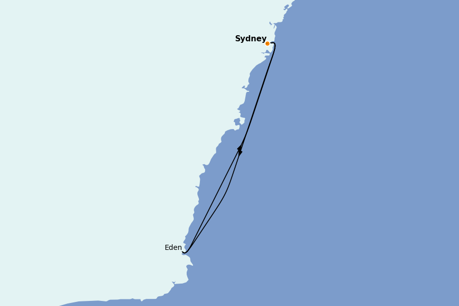 Itinerario del crucero AUSTRALIA Y NUEVA ZELANDA 3 días a bordo del Royal Princess