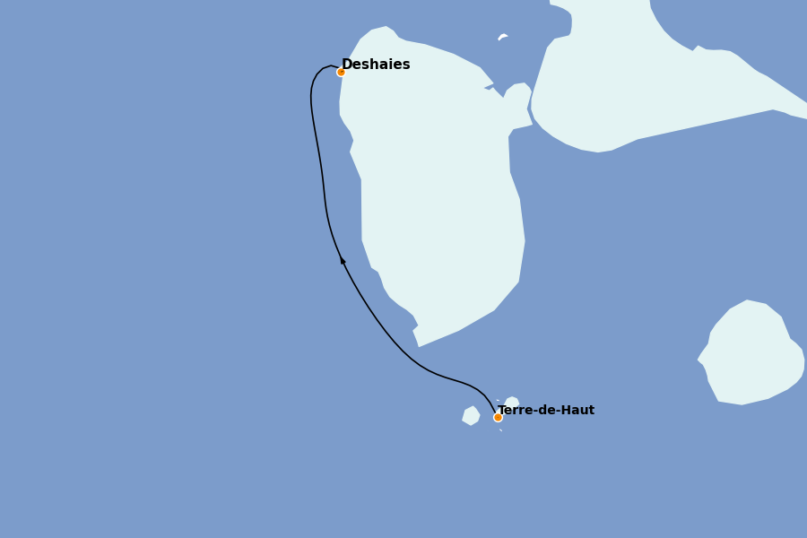 Itinerario del crucero Caribe del Este 7 días a bordo del Star Clipper