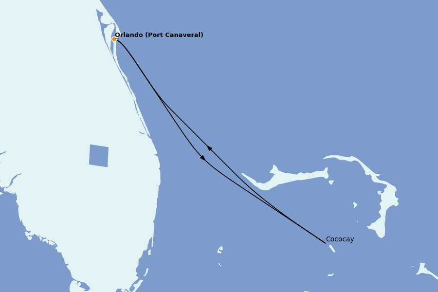 Itinéraire de la croisière Caraïbes de l'Est (Antilles) 2 jours à bord du Harmony of the Seas