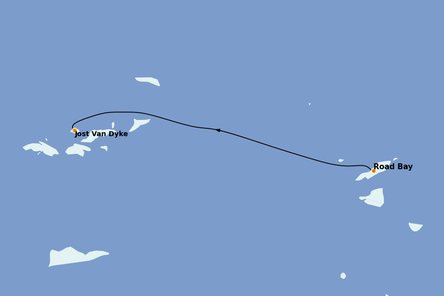 Itinerario del crucero Caribe del Este 7 días a bordo del Star Flyer