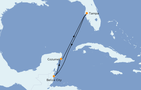Itinerario del crucero Caribe del Oeste 5 días a bordo del Celebrity Constellation