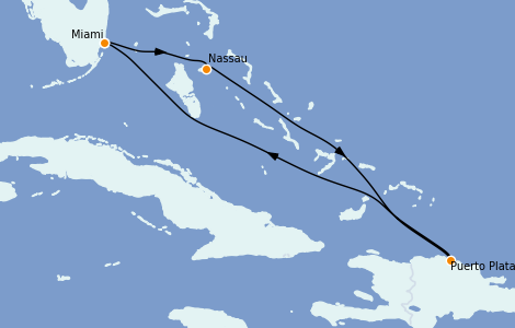 Itinerario del crucero Caribe del Este 5 días a bordo del Celebrity Summit