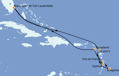 Itinerario del crucero Caribe del Este 10 días a bordo del Celebrity Equinox