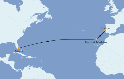 Itinerario del crucero Trasatlántico y Grande Viaje 2022 12 días a bordo del Azamara Quest