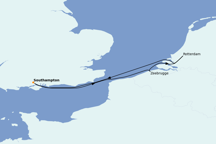 Itinerario del crucero Mar Báltico 4 días a bordo del Queen Mary 2