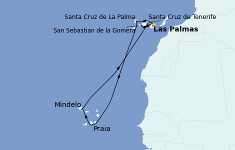 Itinerario del crucero Mediterráneo 10 días a bordo del Seabourn Quest