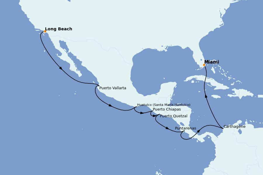 Itinerario del crucero Caribe del Este (Antillas) 19 días a bordo del Seabourn Quest