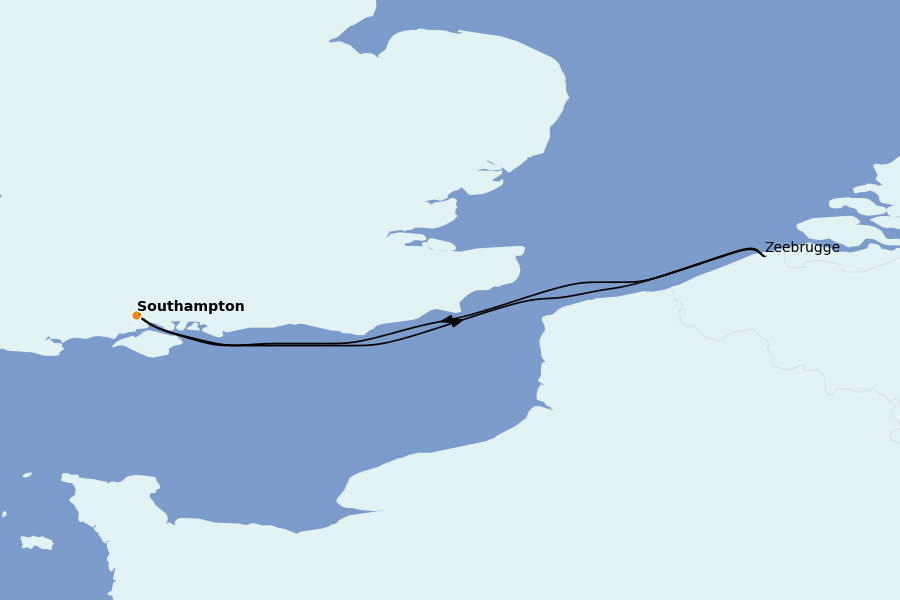 Itinerario del crucero Islas Británicas 3 días a bordo del Queen Anne