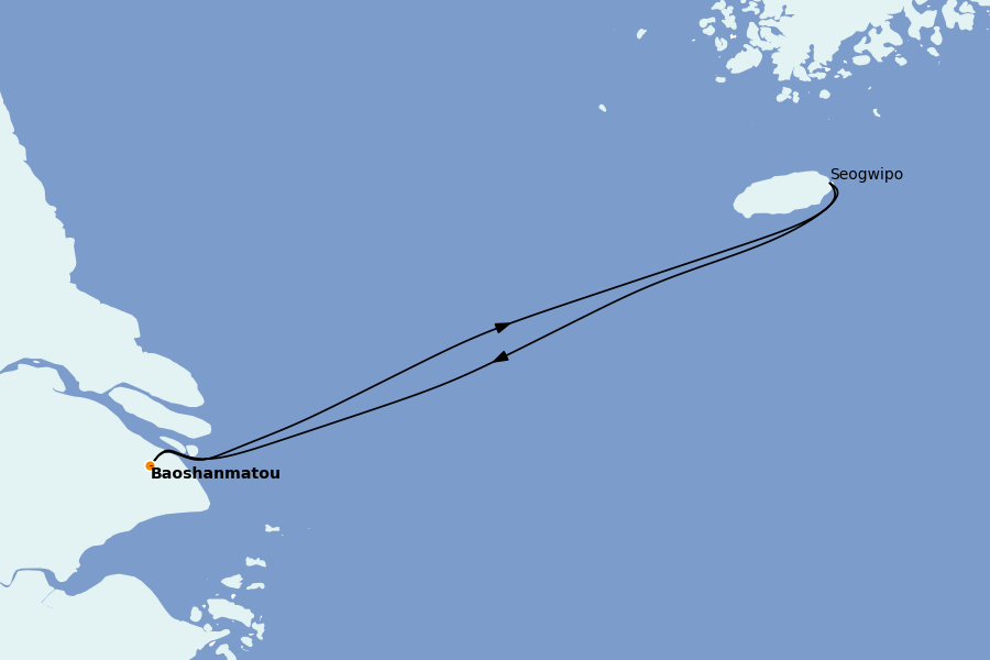 Itinerario del crucero China, Japón, Hong Kong, Taiwán, Corea del Sur 3 días a bordo del Spectrum of the Seas