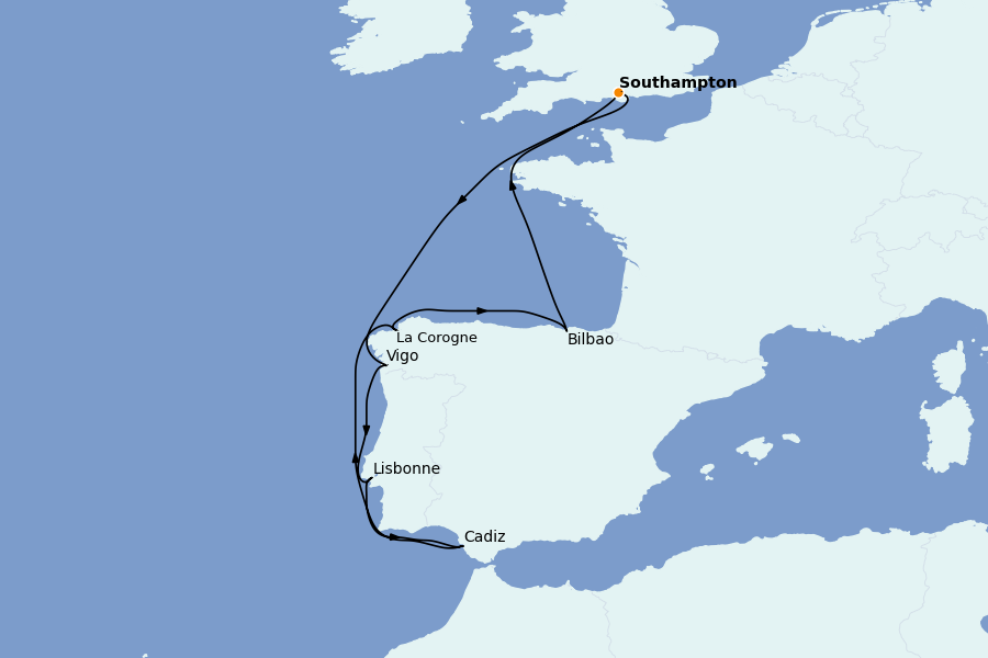 Itinerario del crucero Mediterráneo Occidental 9 días a bordo del Independence of the Seas