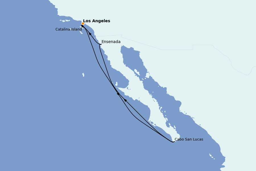 Itinéraire de la croisière Riviera Mexicaine 8 jours à bord du Ovation of the Seas