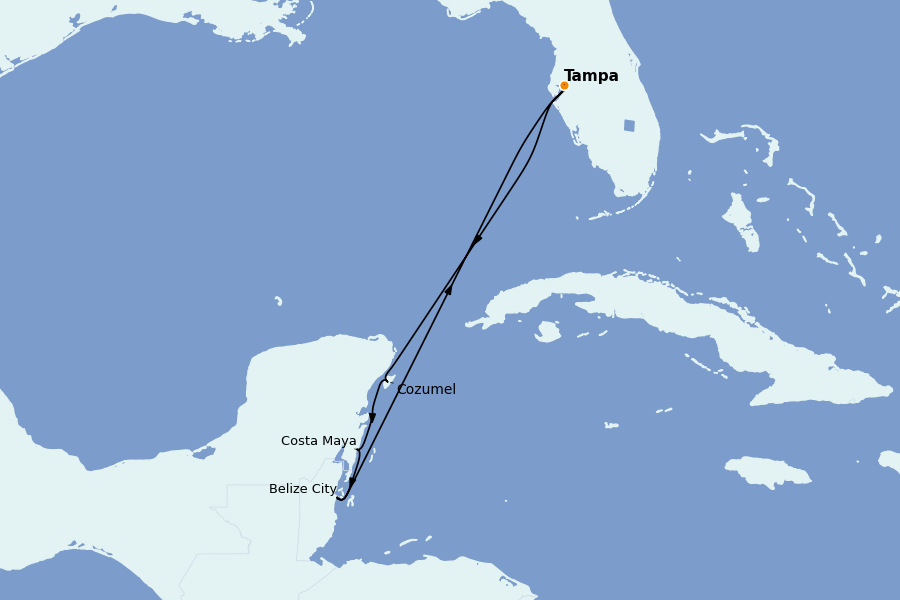 Itinéraire de la croisière Caraïbes de l'Ouest - Mexique, Cuba, Jamaïque 7 jours à bord du Celebrity Constellation