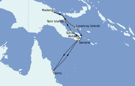 Itinéraire de la croisière Australie 2023 10 jours à bord du Le Laperouse