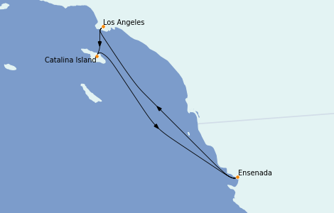 Itinéraire de la croisière Californie 4 jours à bord du Navigator of the Seas