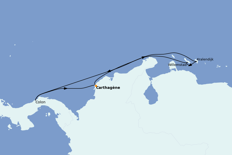 Itinerario del crucero Caribe del Este (Antillas) 7 días a bordo del Serenade of the Seas