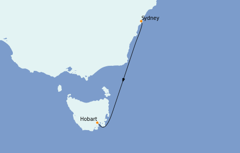 Itinéraire de la croisière Australie 2022 7 jours à bord du Le Laperouse
