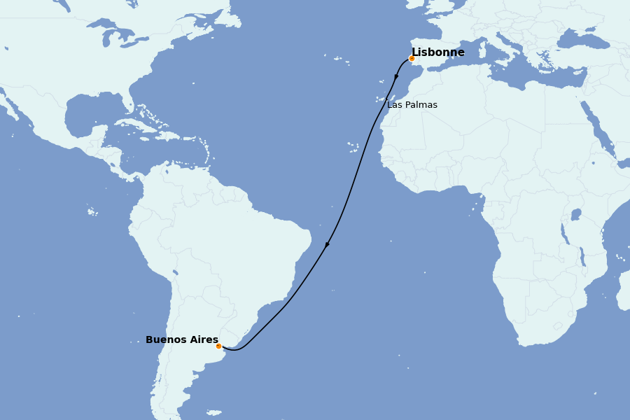 Itinéraire de la croisière Méditerranée Occidentale 19 jours à bord du Le Boréal