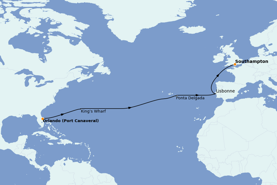 Itinerario del crucero Mediterráneo Occidental 13 días a bordo del Celebrity Apex