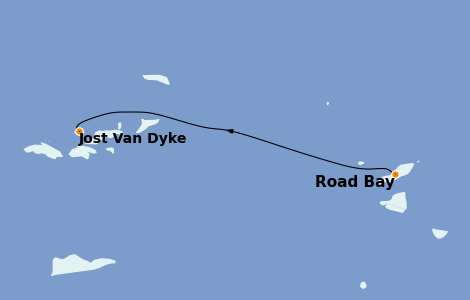 Itinéraire de la croisière Caraïbes de l'Est 7 jours à bord du Star Flyer