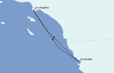Itinéraire de la croisière Californie 3 jours à bord du Navigator of the Seas