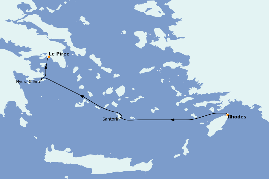 Itinéraire de la croisière Thaïlande, (Bali) Indonésie, Malaisie, Singapour, Vietnam, Birmanie, Philippines 11 jours à bord du Star Flyer